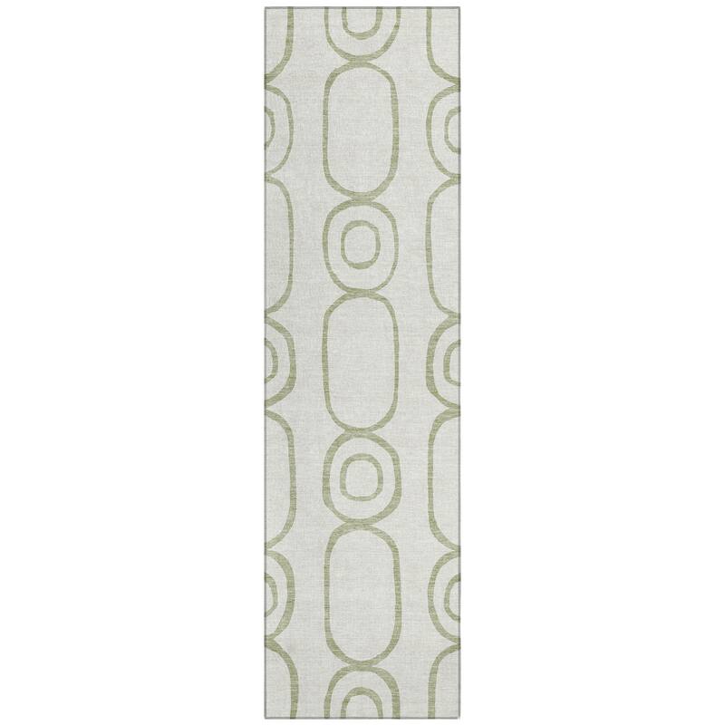 Machine Washable Indoor/ Outdoor Modern Vibe Chantille Rug