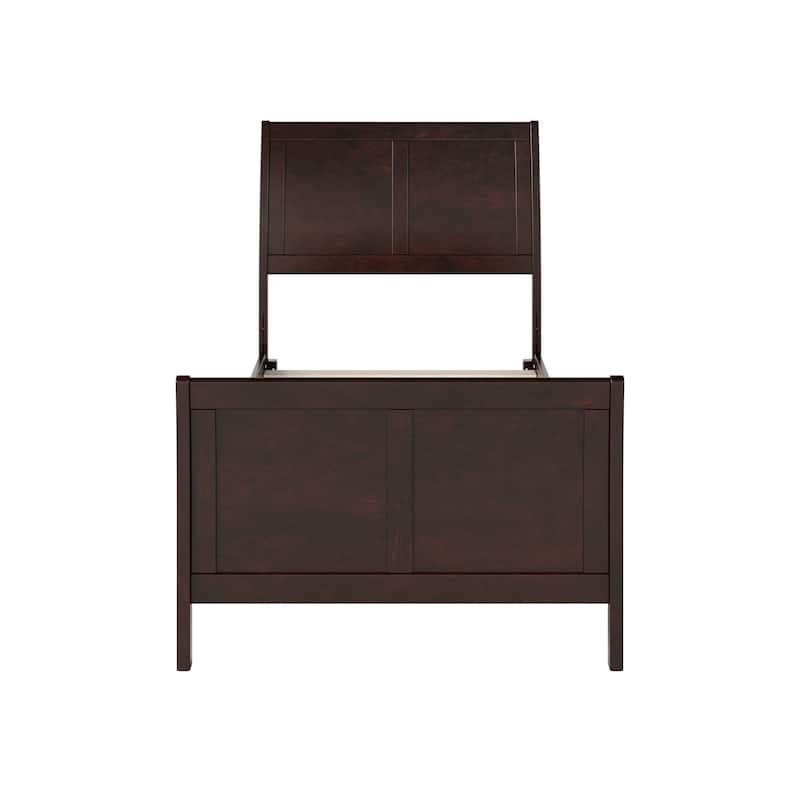 Portland Twin XL Traditional Bed with Matching Foot Board in Espresso