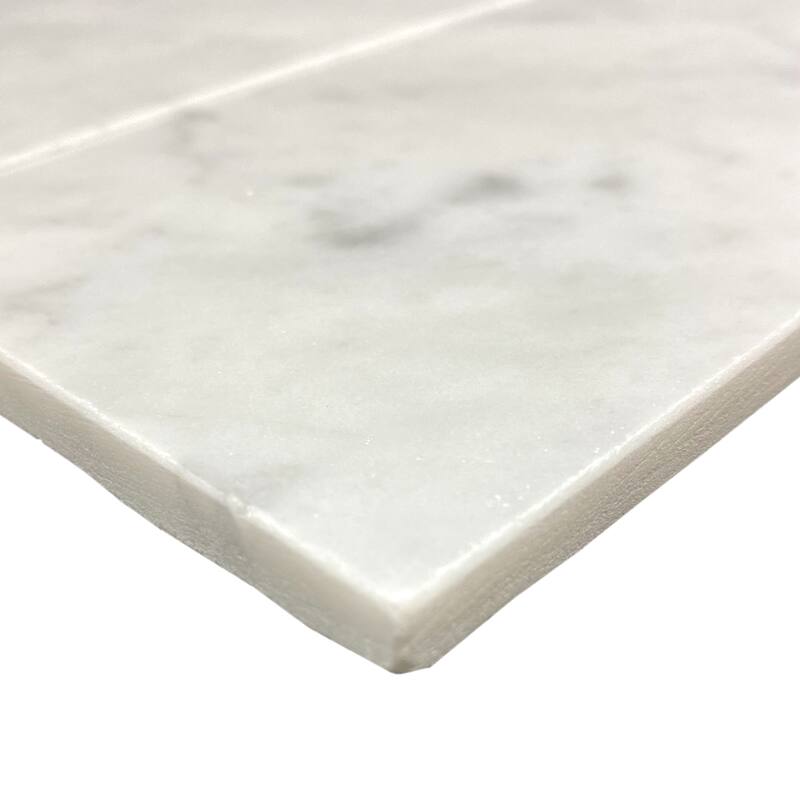 Carrara Marble 3" x 9" Honed Tile