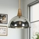 preview thumbnail 14 of 17, Modern 1/3-Light Black Chandelier with Mercury Glass Kitchen Island Light Fixture for Dining Room