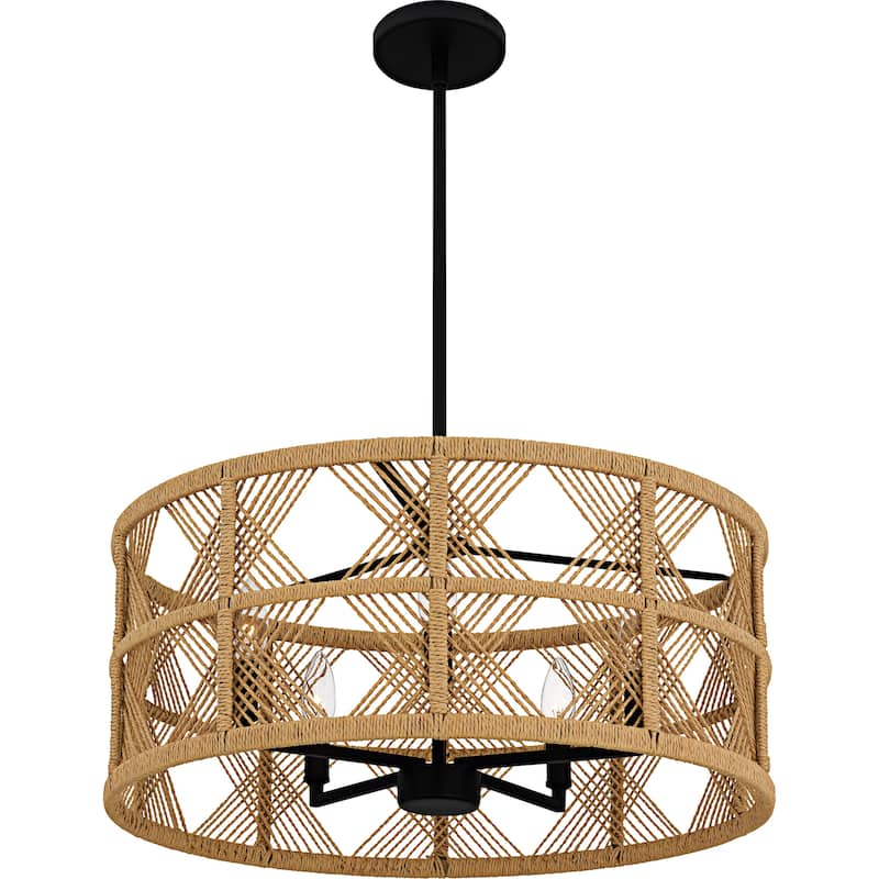 Axford 5-Light Matte Black Pendant