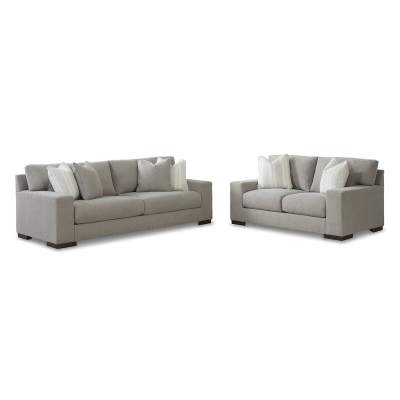 Signature Design by Ashley Maggie Gray 2-Piece Upholstery Package - 96" W x 40" D x 37" H