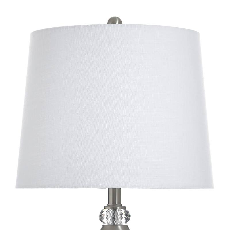 StyleCraft Steel Table Lamp - Brushed Steel