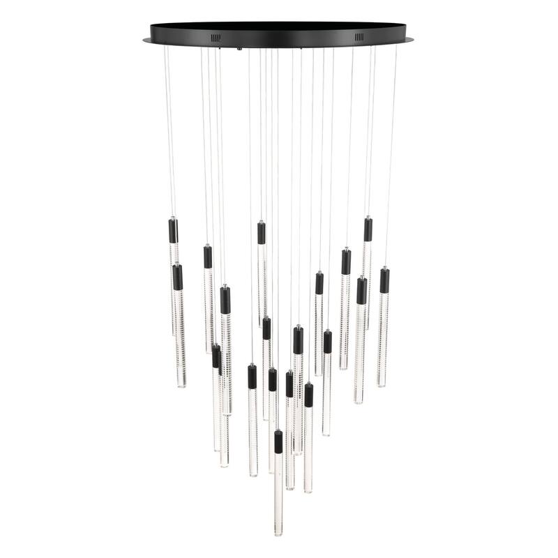 Artcraft Celine Integrated LED Chandelier - Black Finish