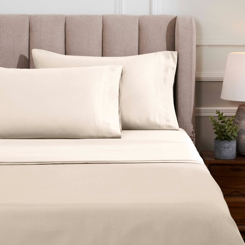 Blue Nile Mills 1500 Thread Count Egyptian Cotton Deep Pocket Solid Sheet Set