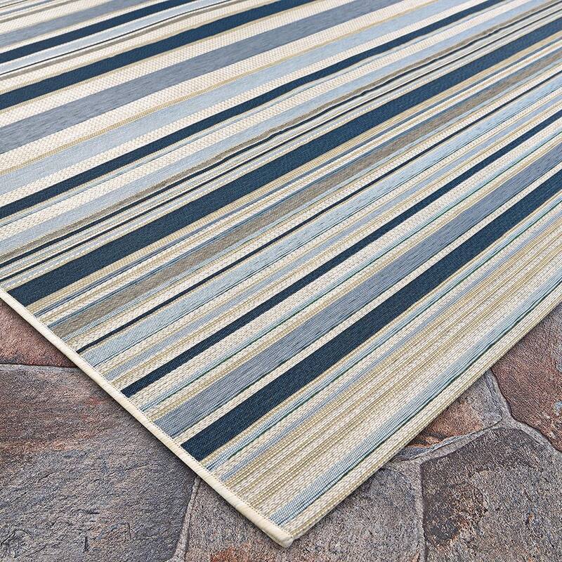 Dream Decor Rugs Gelato Summer Striped Bliss Indoor Outdoor Area Rug