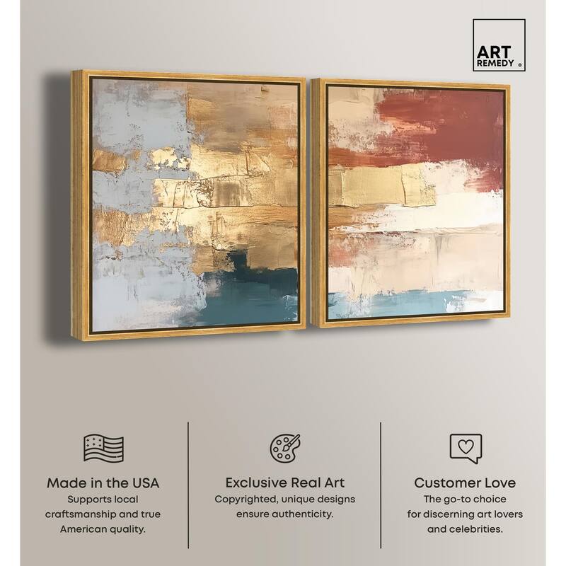 Earthy Glow II Canvas Set of 2 by Art Remedy