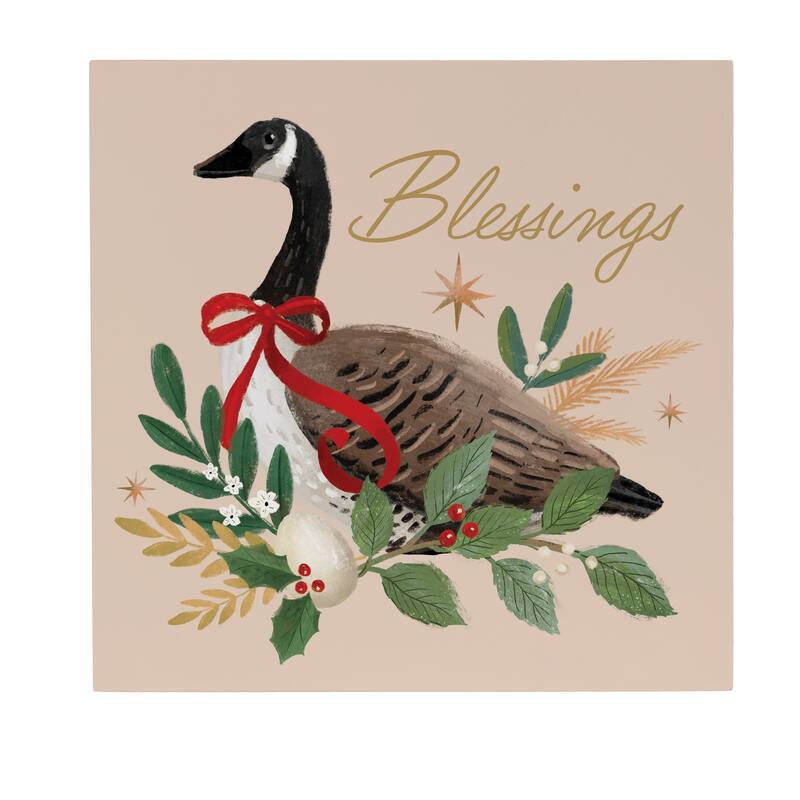 Goose Blessings Indoor Wall Decor,12" x 12"