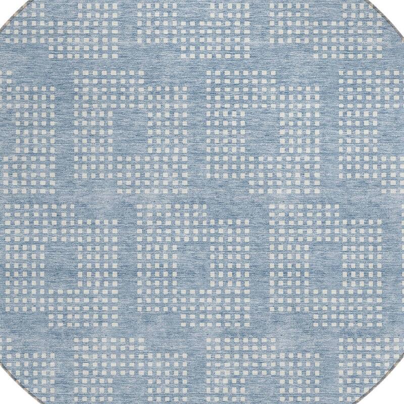 HomeRoots Geometric Transitional Rectangle Outdoor Rug