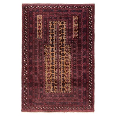 Teimani Tan Rug 3'1" x 4'7" - 3'1 x 4'7