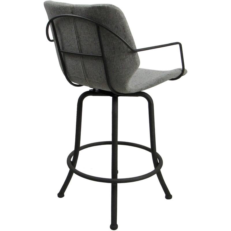Asheville Swivel Counter 26", 30" or Extra Tall 34" Metal Bar Stool