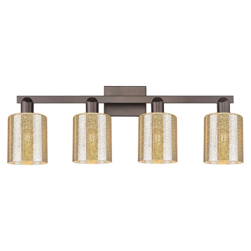 Innovations Lighting 716-4W-11-32 Cobbleskill Vanity Cobbleskill 4 - Oil Rubbed Bronze / Mercury