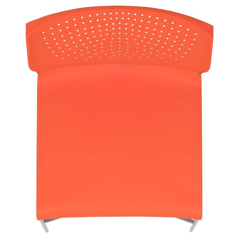661 lb. Capacity Full Back Stack Chair with Powder Coated Frame