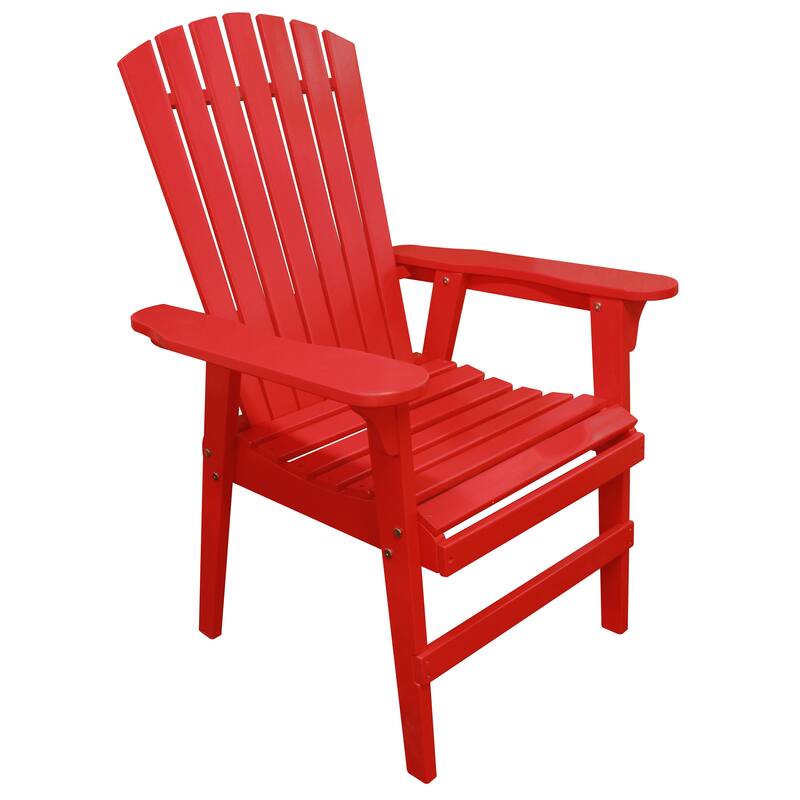 Leigh Country TX 39018 Adult Adirondack Chair Natural