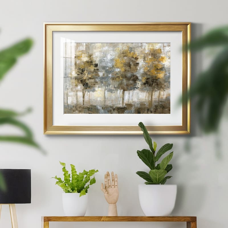 Linen Trees Premium Framed Print - Ready to Hang
