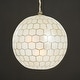 preview thumbnail 24 of 56, Capiz Honeycomb Globe Pendant Light