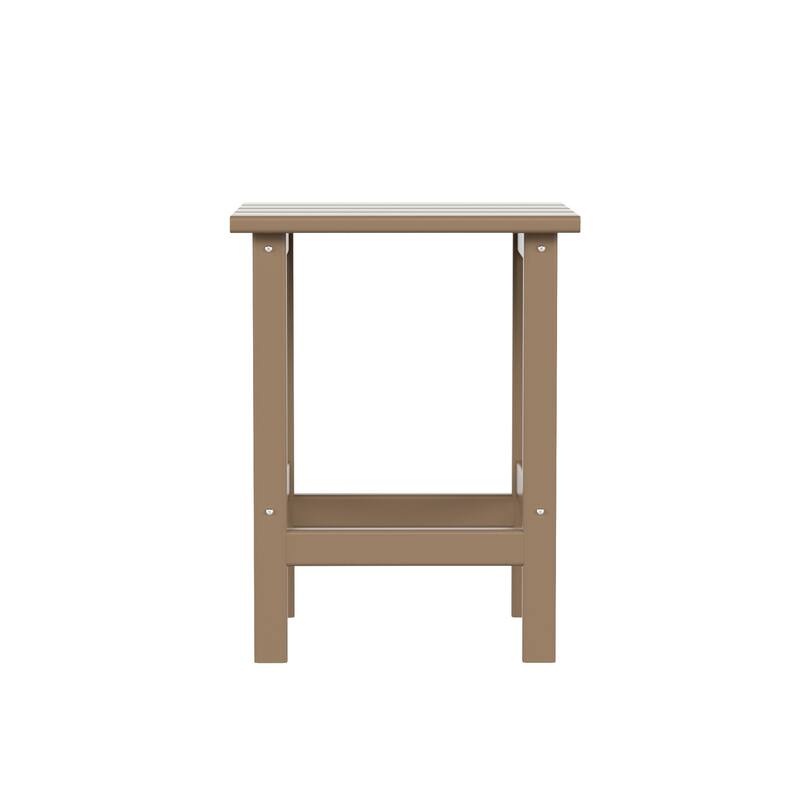 Laguna HDPE Eco-Friendly Outdoor Square Patio Side Table
