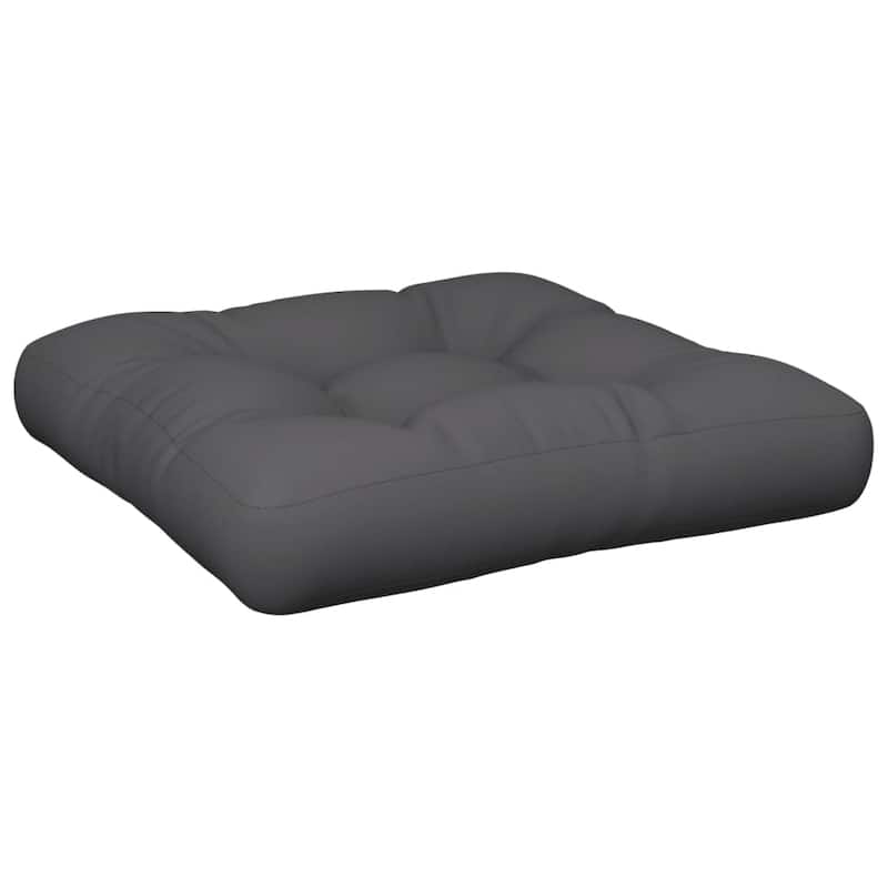 vidaXL Pallet Cushions 2 pcs Anthracite Fabric - 19.7" x 19.7" x 4.7"