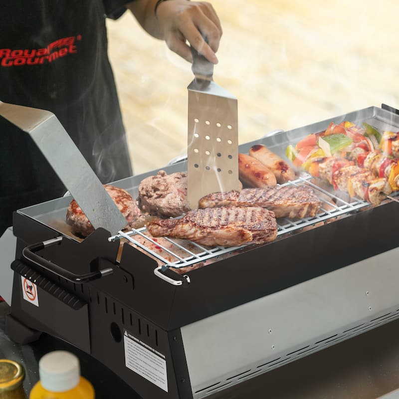 Royal Gourmet 24-Inch Portable Gas Griddle ,Silver