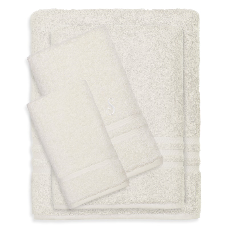 Authentic Hotel and Spa 100% Turkish Cotton 4PC Denzi Towel Set - S