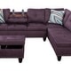 preview thumbnail 28 of 60, Sectional Sofa Set w/ Drop Down Table