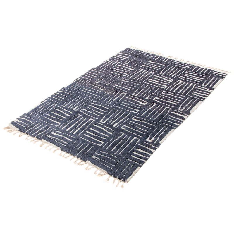 Tangier Navy Rug 5'0" x 7'9" - 5'0 x 7'9