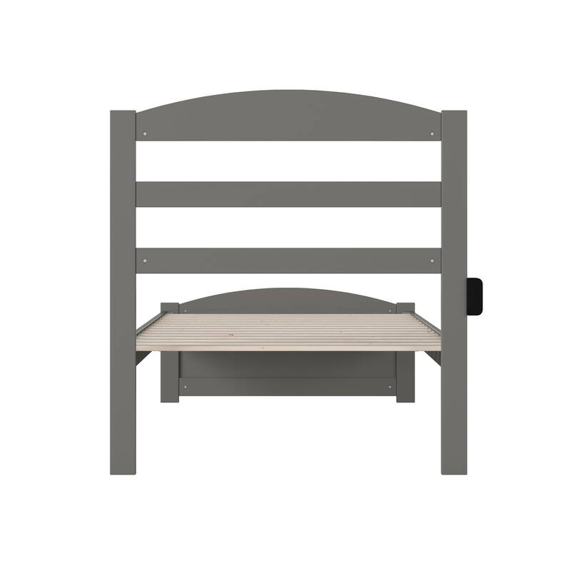 Warren Solid Wood Platform Bed with Footboard
