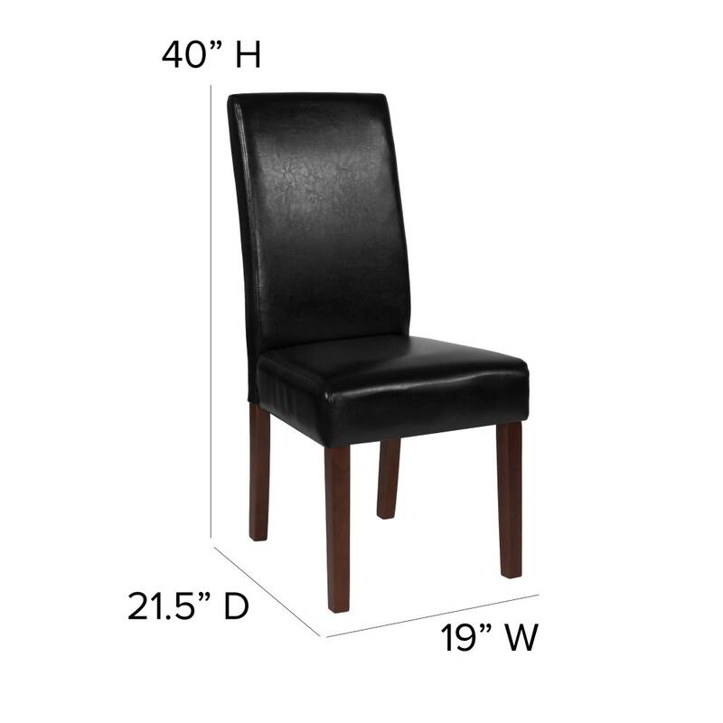 Tufted Parsons Chair with Side Panel Detail