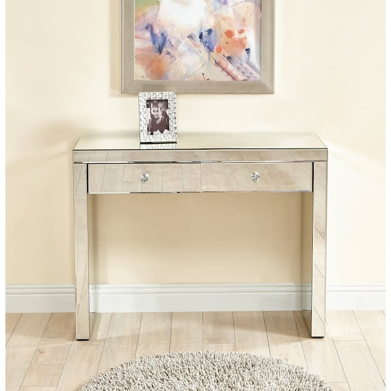Indigo Home Console Table 39 in x 14 x30 in. in Clear