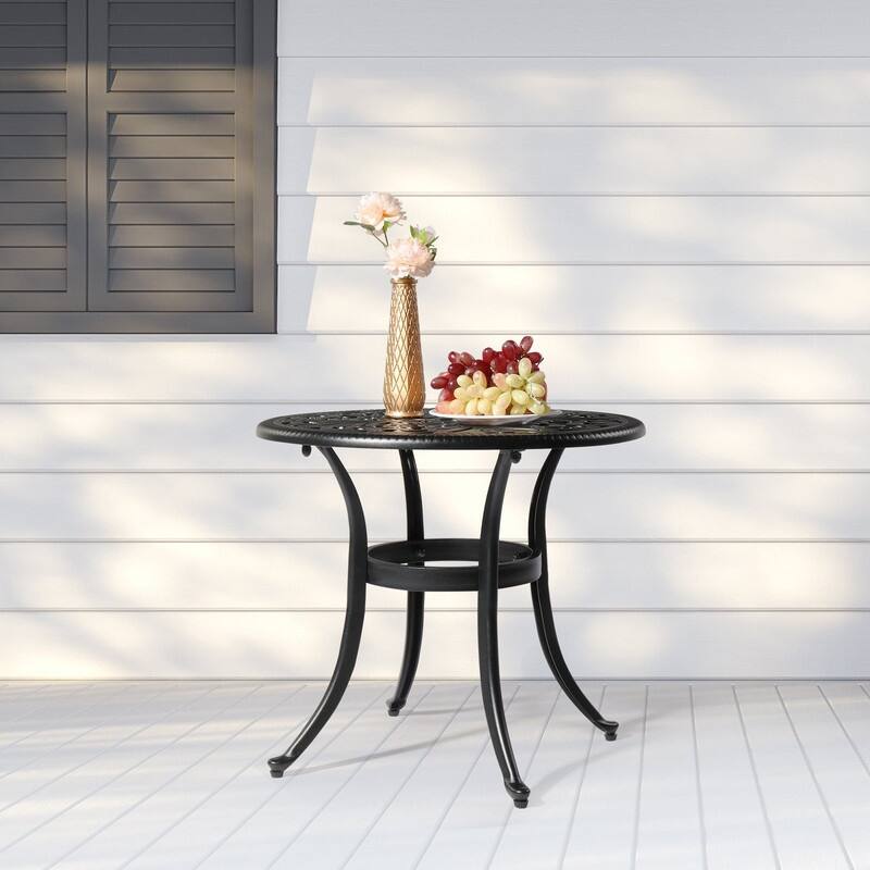 Patio 23.6" Cast Aluminum Dining Table