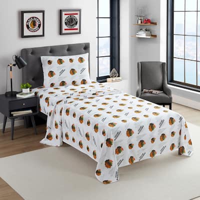 NHL Officially Licenced Chicago Blackhawks Sheet Set