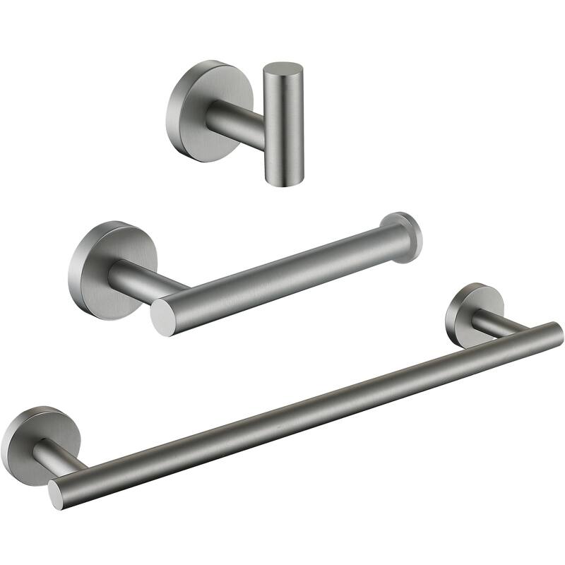 AITINKAN 3-Piece Bath Hardware Set Towel Holder Set in Stainless Steel