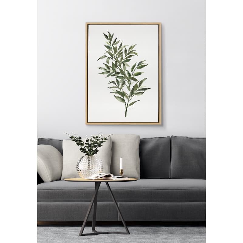 Kate and Laurel Sylvie Ruscus Framed Canvas by Patricia Shaw