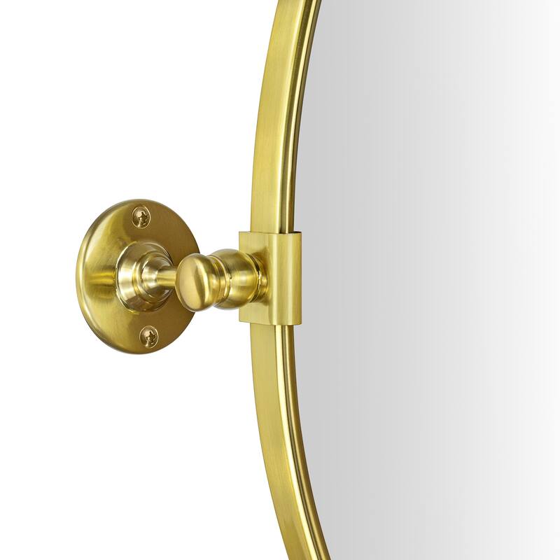 Luecinda Oval Metal Wall Mirror