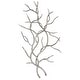 preview thumbnail 1 of 0, Uttermost Silver Branches 20 1/2 Inch x 36 5/8 Inch Botanical Wall Bright Silver Leaf