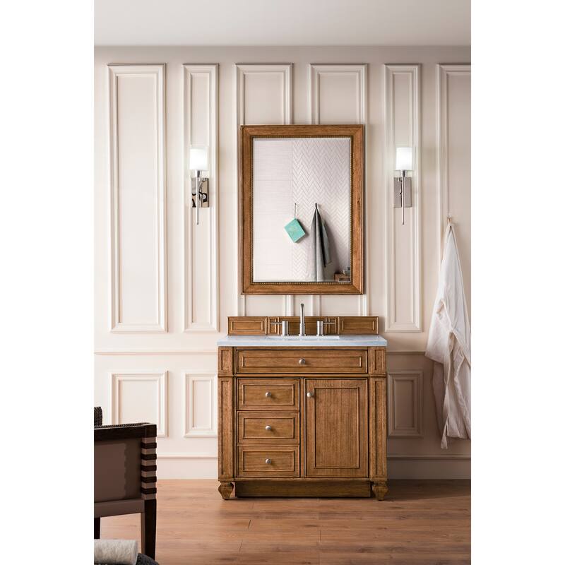 James Martin Vanities Bristol 36" Single Vanity, Saddle Brown