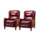 preview thumbnail 7 of 166, Brigida Multifunctional Modern Genuine Leather Nailhead Trim Recliner with Adjustable Footrest Set of 2 by HULALA HOME