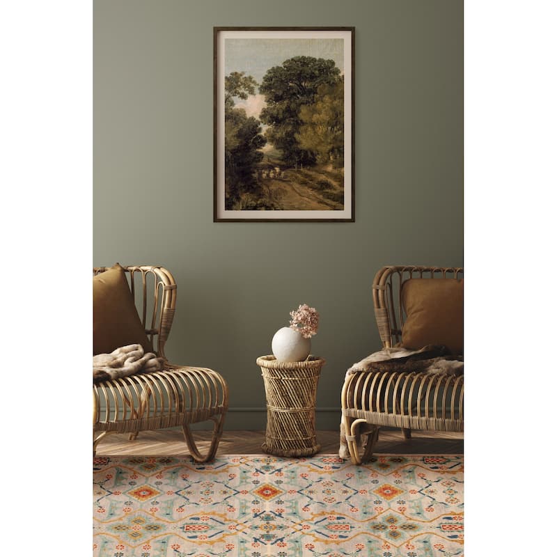 ECARPETGALLERY Hand-knotted Jules Serapi Light Grey Wool Rug - 8'9 x 12'1