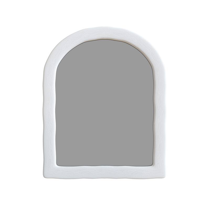 Thea 24 in. x 35 in. Mediterranean Arched Mirror