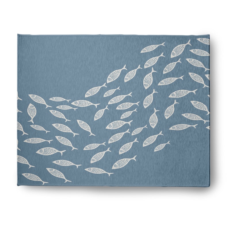 Escuela Nautical Indoor/Outdoor Rug - Dusty Smoke - 8' x 10'