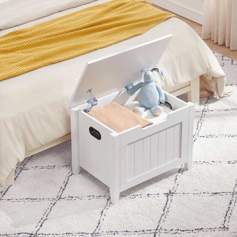 Wooden Storage Bench with Hidden Storage Space for Bedroom