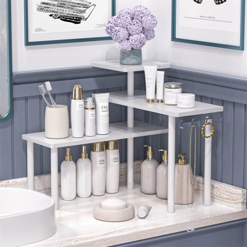 Bathroom Organizer Countertop Corner Shelf