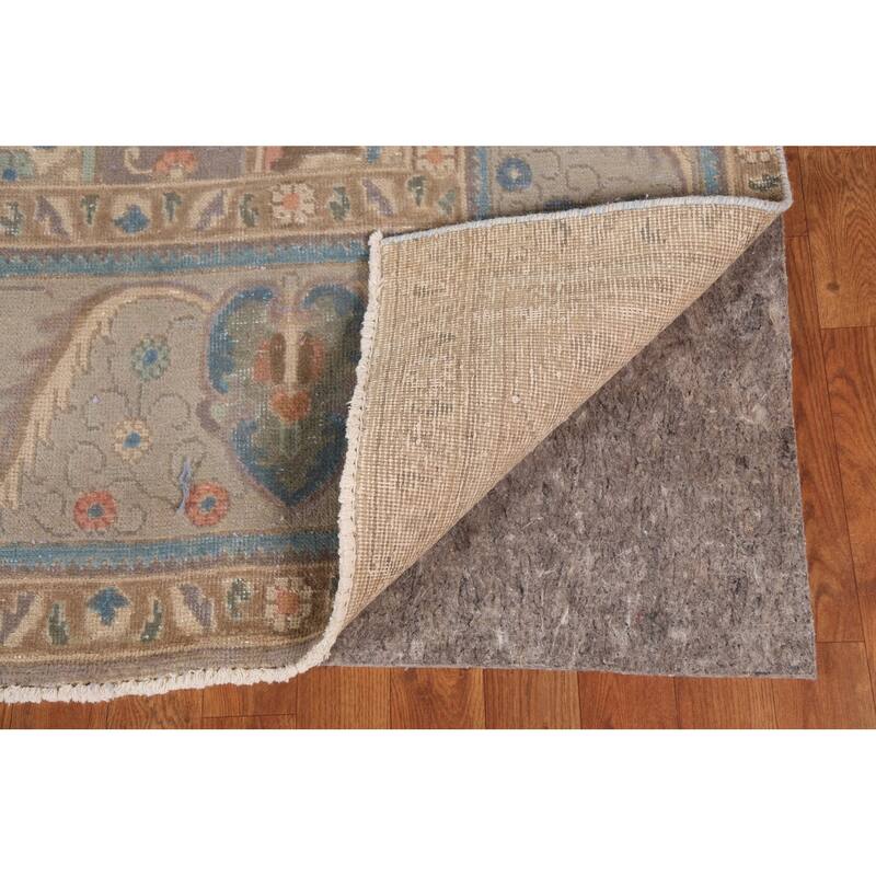 Tabriz Persian Vintage Area Rug Hand-Knotted Wool Carpet - 9'8"x 12'9"