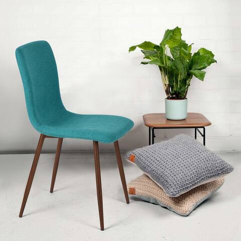Mid-century Modern Fabric Dining Room Chair 2 Color