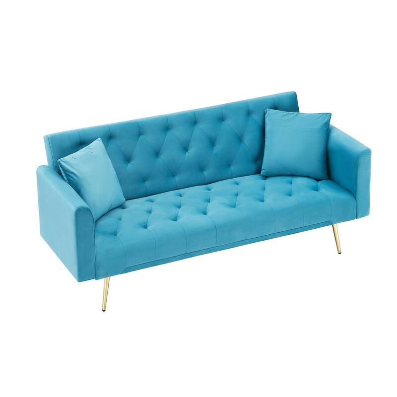 71" Convertible Double Folding Living Room Sofa Bed