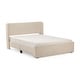 preview thumbnail 3 of 8, Upholstered Bed with Rectangular Headboard (Queen)