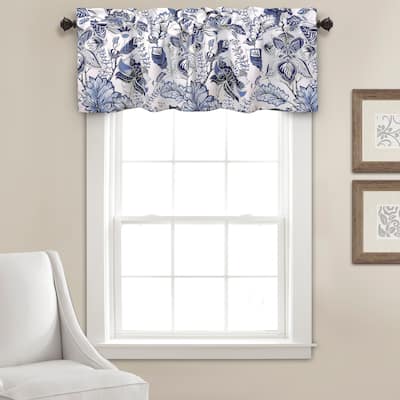 Lush Decor Cynthia Jacobean Room Darkening Window Curtain Valance