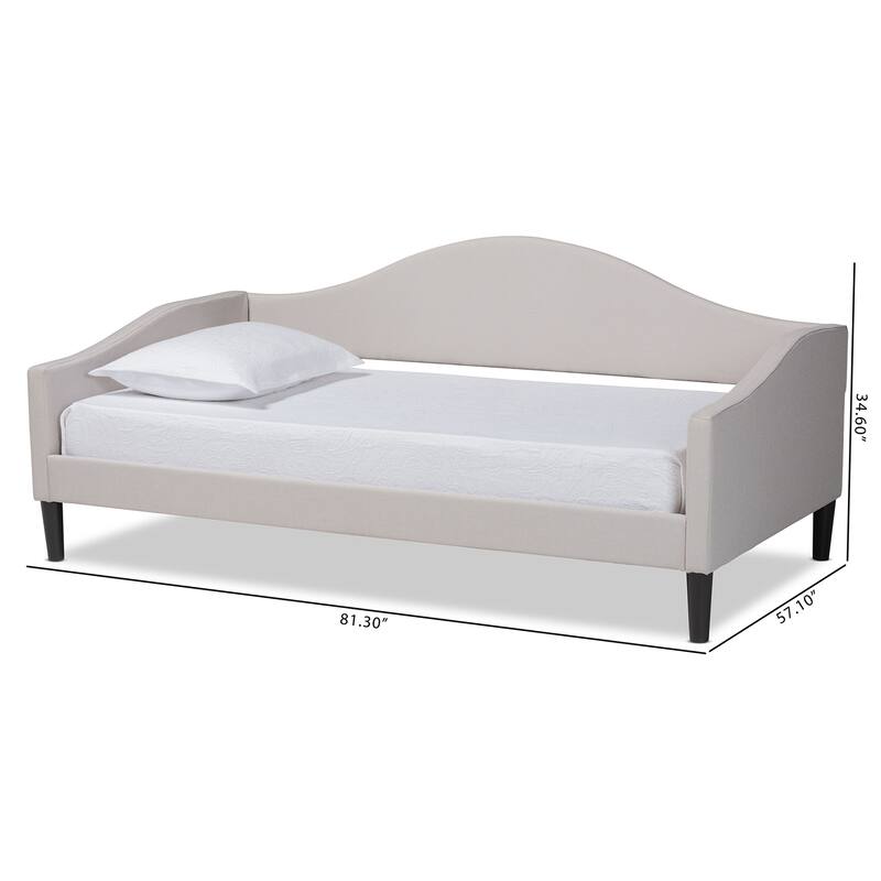 Milligan Modern & Contemporary Fabric Upholstered Wood Daybed-Full