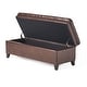 preview thumbnail 12 of 43, Hastings Tufted Faux Leather Storage Ottoman by Christopher Knight Home
