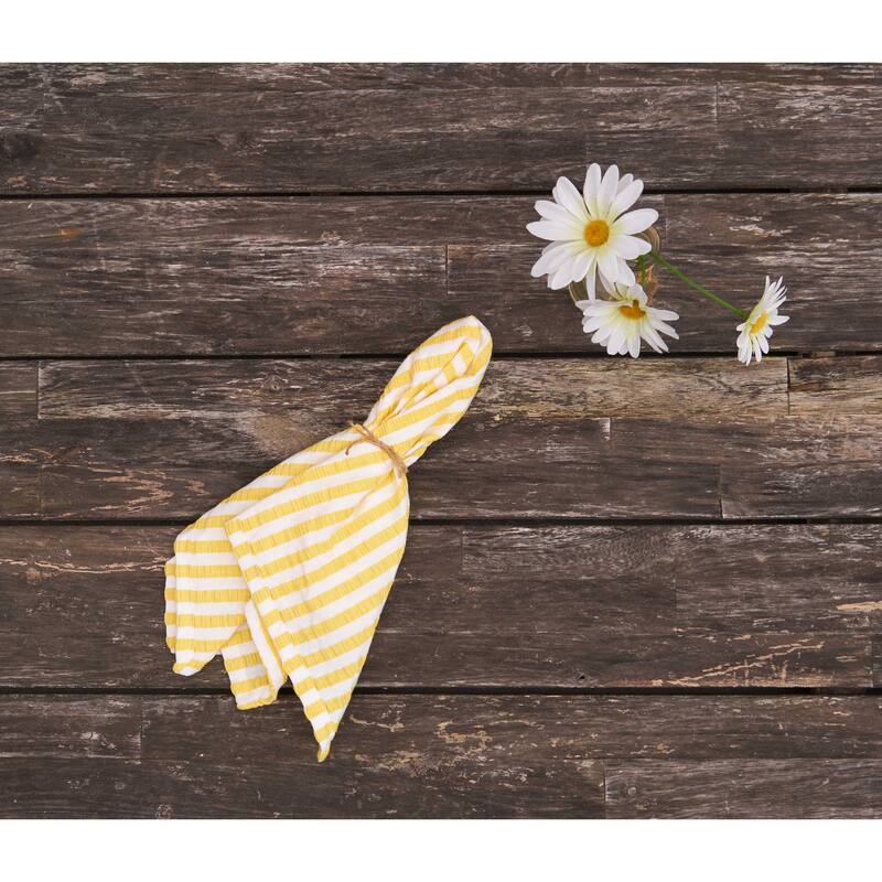 Seersucker Striped Napkins Set of 6